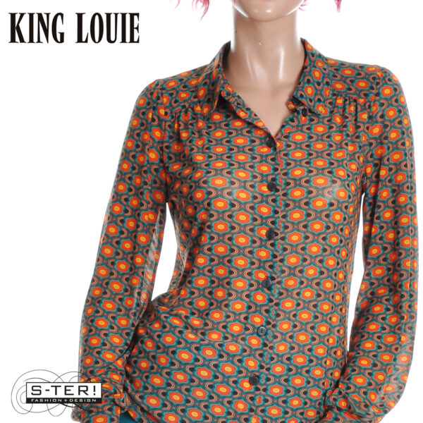 W9.22 King Louie CARINA BLOUSE DUPER MESH 10020 MULTICOLOUR - Afbeelding 5