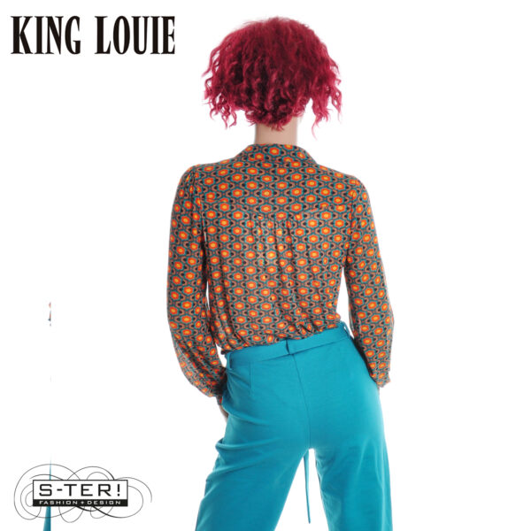 W9.22 King Louie CARINA BLOUSE DUPER MESH 10020 MULTICOLOUR - Afbeelding 3
