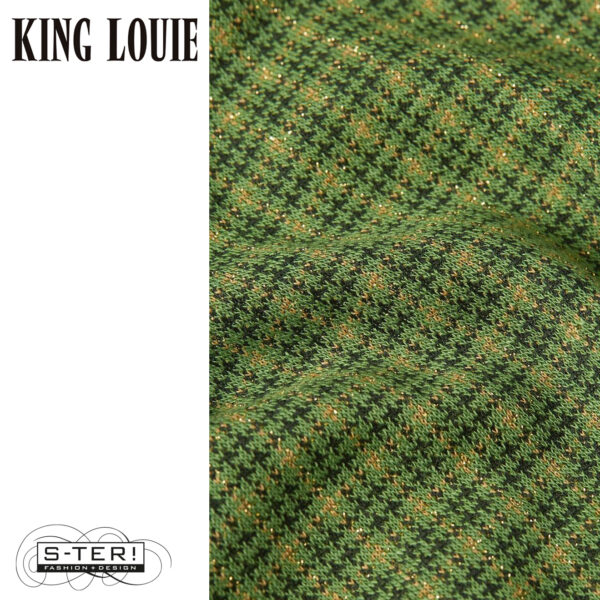 W9.31 King Louie CLEO JACKET IVY CHECK 10153 GUACEMOLE GREEN - Afbeelding 2