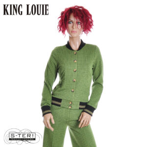 W9.31 King Louie CLEO JACKET IVY CHECK 10153 GUACEMOLE GREEN