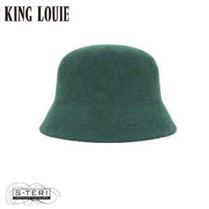 W9.58 King Louie CLOCHE HAT 09863 PINE GREEN/BLACK