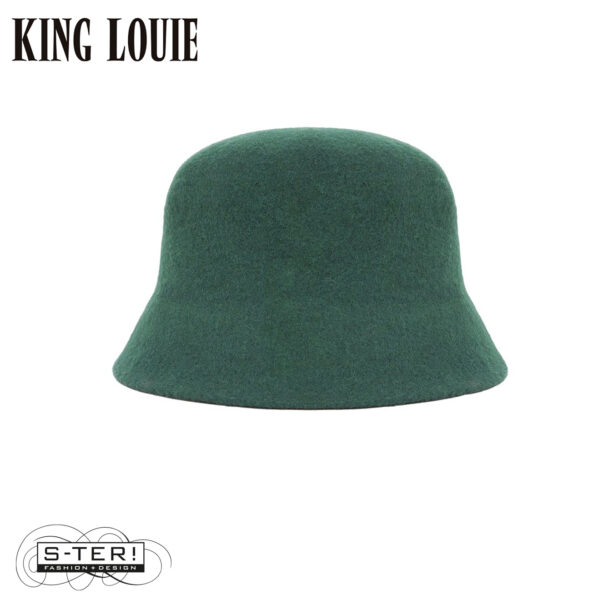 W9.58 King Louie CLOCHE HAT 09863 PINE GREEN/BLACK