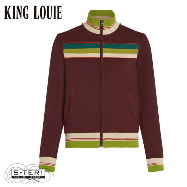 W9.27 King Louie COLORBLOCK COLJACK DAYTONA SWEAT 10119 PORTO RED