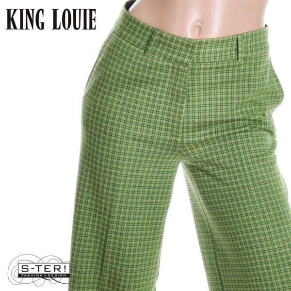 W9.42 King Louie FEDERICA PANTS IVY CHECK 10145 GUACEMOLE - Afbeelding 7