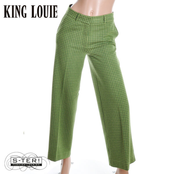 W9.42 King Louie FEDERICA PANTS IVY CHECK 10145 GUACEMOLE - Afbeelding 5