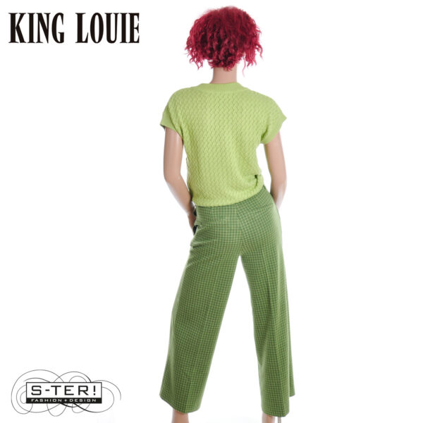 W9.42 King Louie FEDERICA PANTS IVY CHECK 10145 GUACEMOLE - Afbeelding 4