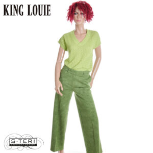 W9.42 King Louie FEDERICA PANTS IVY CHECK 10145 GUACEMOLE