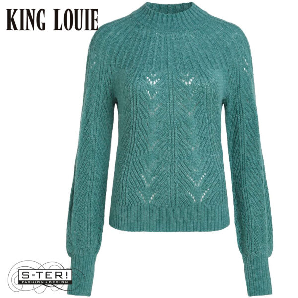 W9.2 King Louie JOANIE RAGLAN TOP ORCIA 09055 smoke green - Afbeelding 2