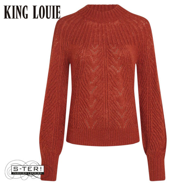 W9.3 King Louie JOANIE RAGLAN TOP ORCIA 09055 SPICY BROWN - Afbeelding 2