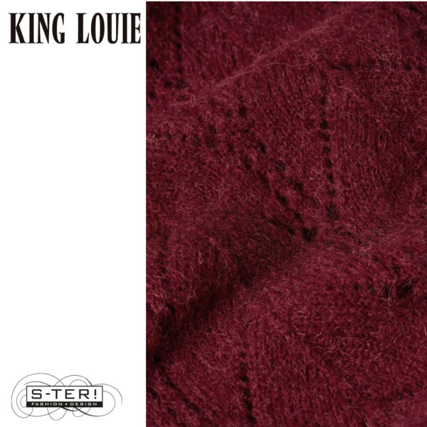 W9.5 King Louie RAGLAN CARDI BERNARD 09824 CABERNET RED - Afbeelding 3