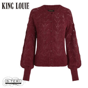 W9.5 King Louie RAGLAN CARDI BERNARD 09824 CABERNET RED