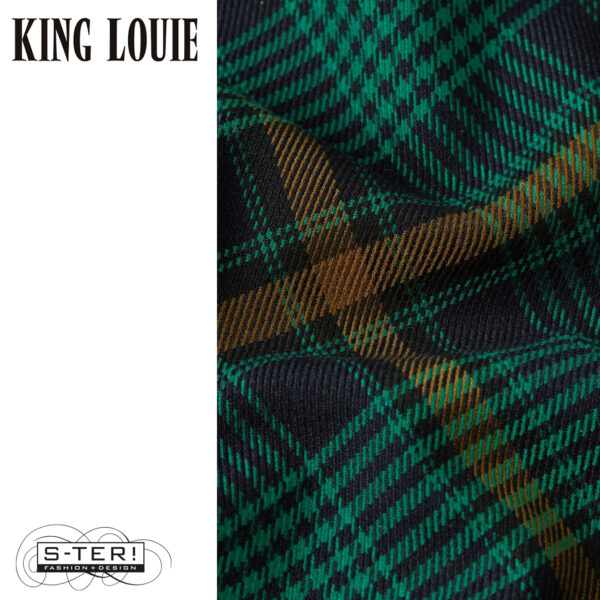 W9.12 King Louie ROSA PANTS LEEDS CHECK 09919 EVENING BLUE - Afbeelding 3