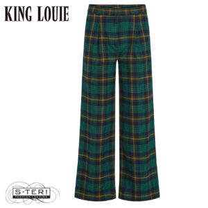W9.12 King Louie ROSA PANTS LEEDS CHECK 09919 EVENING BLUE