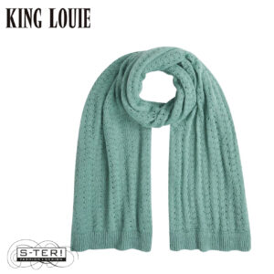 W9.53 King Louie SCARF AJOUR CARRE 09859 SILVER GREEN