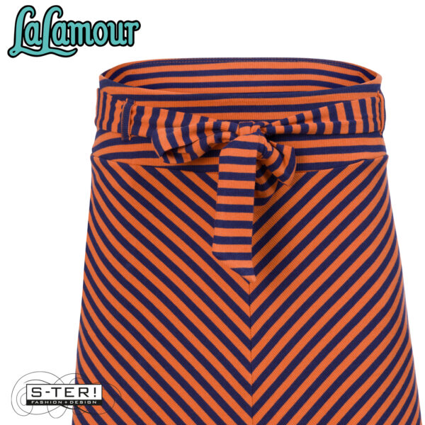W31.23 Lalamour DEMI SKIRT LAWI2593 navy stripes - Afbeelding 3