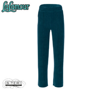 W31.25 Lalamour HAILEY TROUSERS LAWI25145 RIB VELOUR PETROL