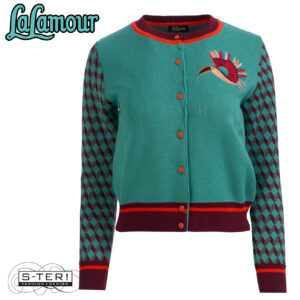 W31.30 Lalamour KNIT WEAR CARDIGAN BIRD OF PARADISE LAWI25212
