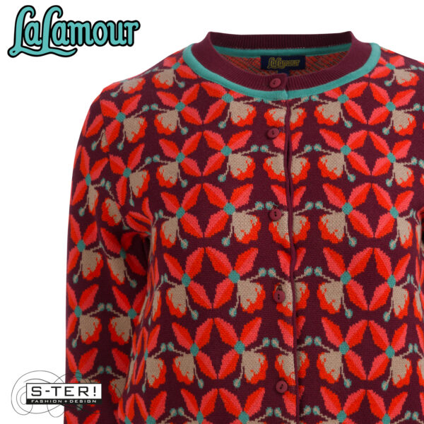 W31.31 Lalamour KNIT WEAR CARDIGAN PORT TILES LAWI25214 - Afbeelding 3
