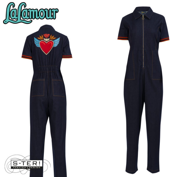 W31.33 Lalamour LILLY JUMPSUIT LAWI25230 DENIM