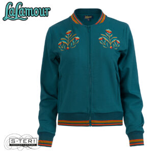 W31.34 Lalamour NORA BOMBER JACKET LAWI25326 PUNTA DI ROMA PETROL