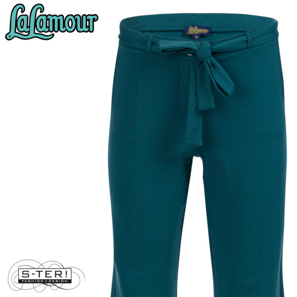 W31.39 Lalamour SUE PANTS LAWI25413 PUNTA DI ROMA PETROL - Afbeelding 3