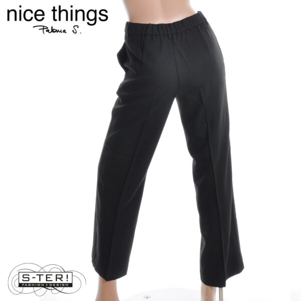 W38.14 Nice Things CLASSIC TAILORED PANTS WWV048 black - Afbeelding 4