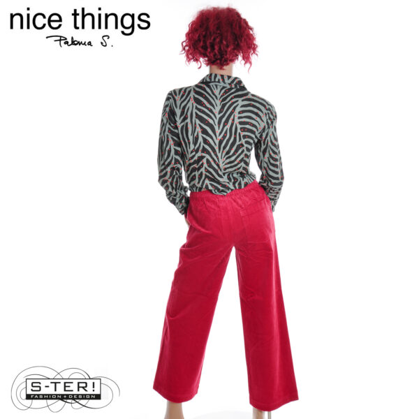 W38.15 Nice Things CORDUROY PANTS WWV016 intense red - Afbeelding 2