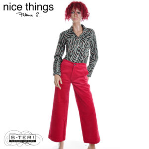 W38.15 Nice Things CORDUROY PANTS WWV016 intense red