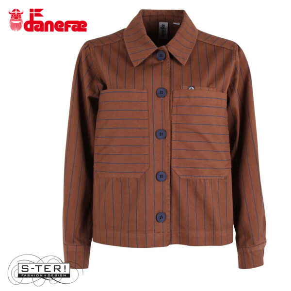 W5.41 danefae DANEPRAIRIE STRETCH CANVAS JACKET DK MERLOT/DK NAVY - Afbeelding 2