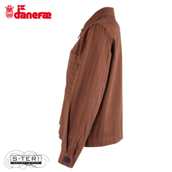 W5.41 danefae DANEPRAIRIE STRETCH CANVAS JACKET DK MERLOT/DK NAVY - Afbeelding 4