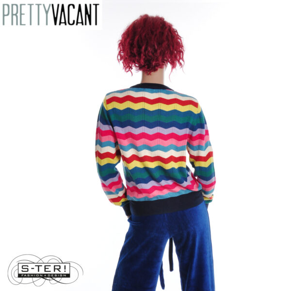 W39.1  PRETTY VACANT BASIC CREW RAINBOW WAVES MULTI - Afbeelding 2