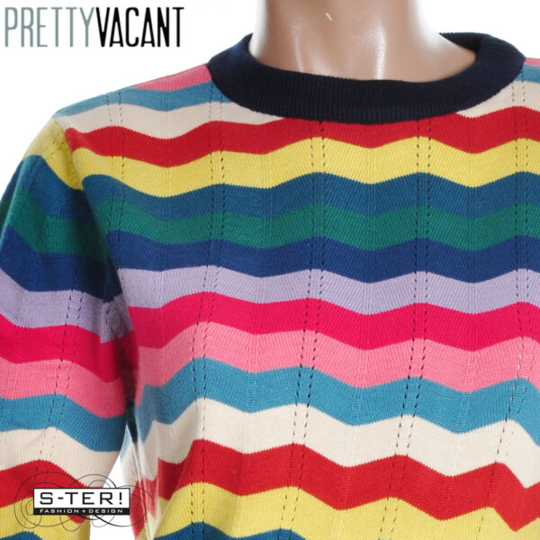 W39.1  PRETTY VACANT BASIC CREW RAINBOW WAVES MULTI - Afbeelding 3