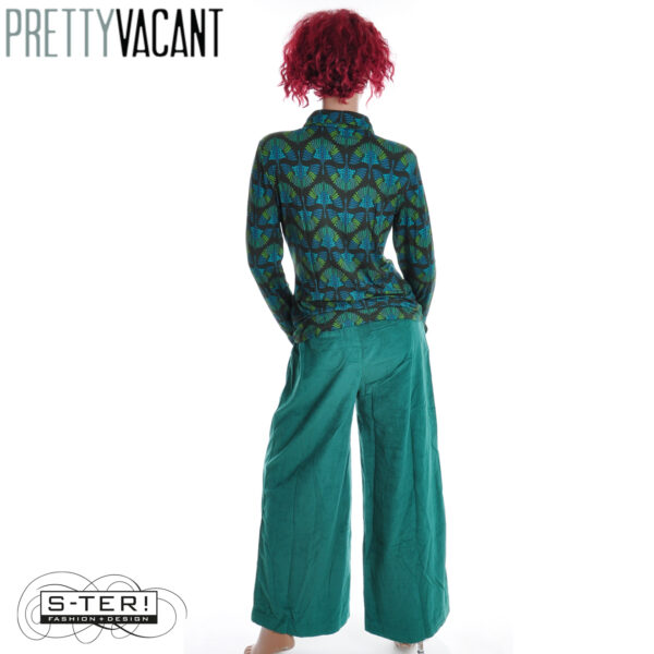 W39.12  PRETTY VACANT SOPHIA TROUSERS GREEN PIN CORD - Afbeelding 3