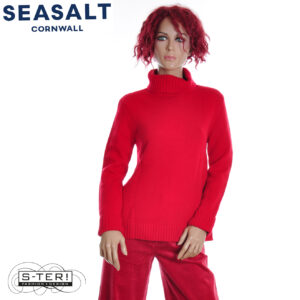W7.93 Seasalt Cornwall BRAQUE JUMPER CARMINE