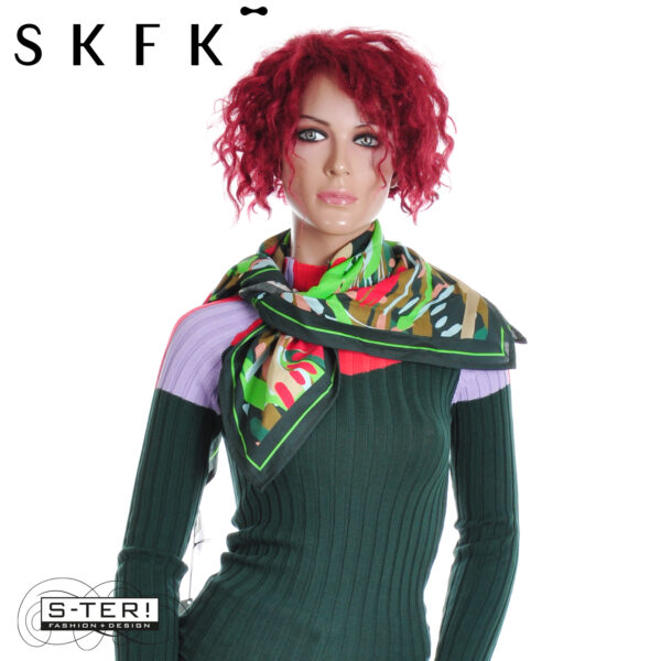 W16.29 SKFK BASARAN SCARF WSC00393 MULTICOLOUR - Afbeelding 2