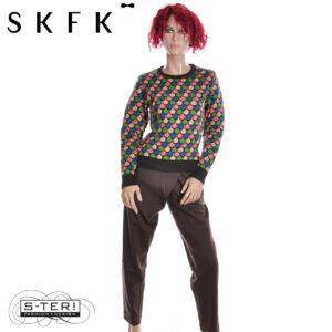W16.35 SKFK  TROUSER EZAMA WTR00565 DARK BROWN
