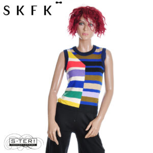 W16.39 SKFK NAIARA GOTS TOP WTS00167 MULTICOLOUR