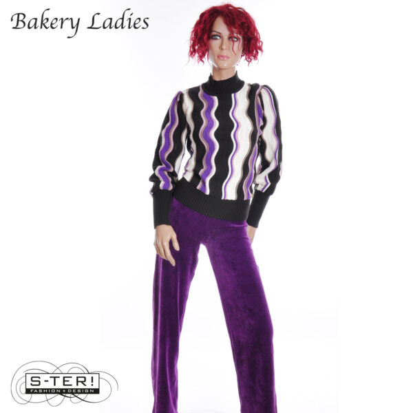 W2.13 Bakery Ladies STRAIGHT PANTS MIRA BL52OCP401 PURPLE RAIN