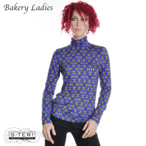 W2.2 Bakery Ladies T-SHIRT TURTLE NECK BL52LVL109P RACOON SAPPHIRE