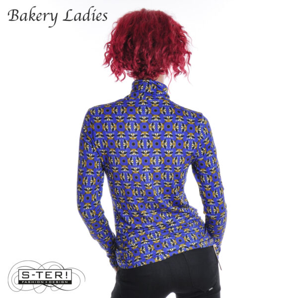 W2.2 Bakery Ladies T-SHIRT TURTLE NECK BL52LVL109P RACOON SAPPHIRE - Afbeelding 2