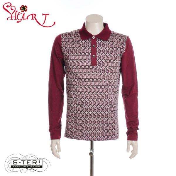 W26.35 MARTIN POLLOX POLO 3AK BLM B05 MAROON