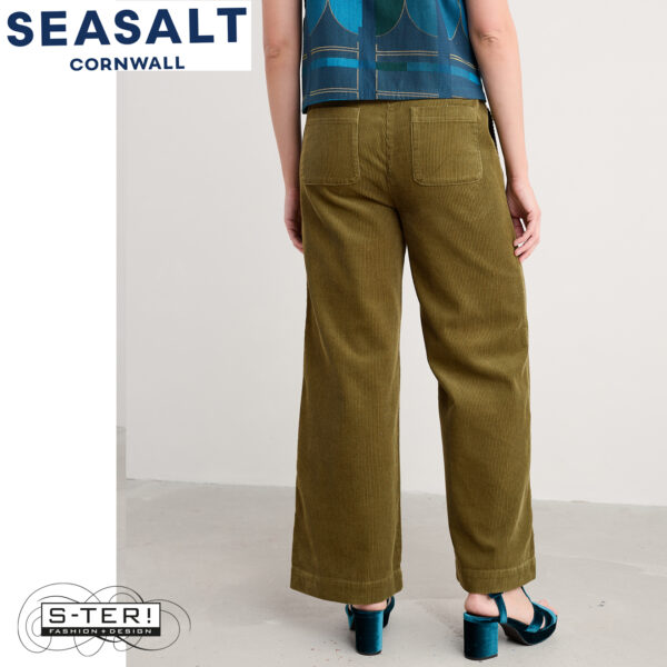 W7.92 Seasalt Cornwall DILLWYN TROUSER BRIGHT OLIVE - Afbeelding 4