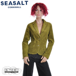 W7.90 Seasalt Cornwall HEALD BLAZER BRIGHT OLIVE