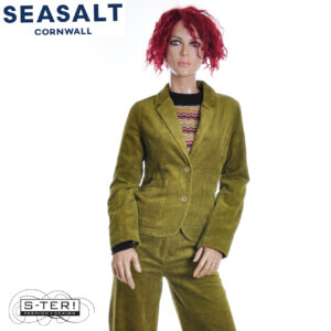 W7.90 Seasalt Cornwall HEALD BLAZER BRIGHT OLIVE