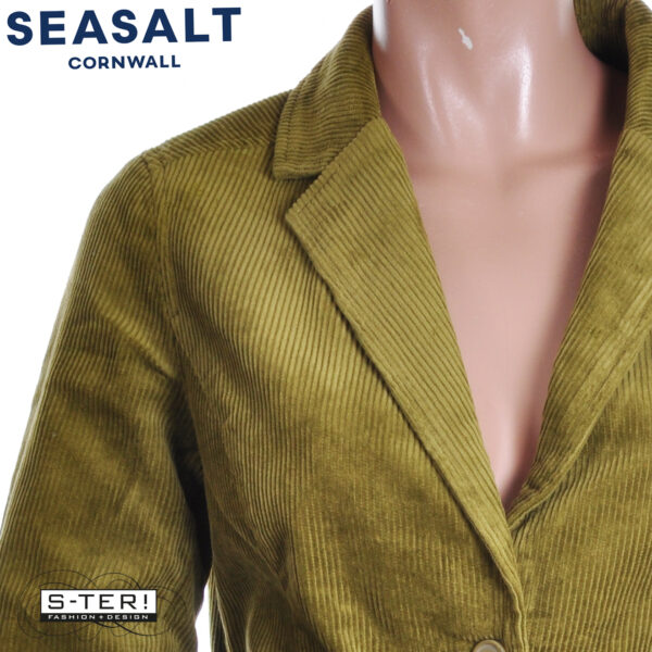 W7.90 Seasalt Cornwall HEALD BLAZER BRIGHT OLIVE - Afbeelding 3