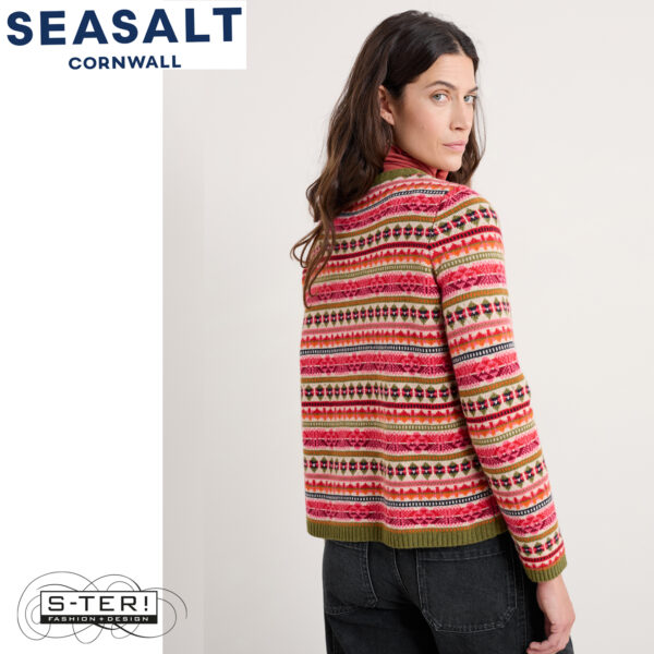 W7.89 Seasalt Cornwall PERCELLA COVE JUMPER SCILLIA ARAN MULTI - Afbeelding 3