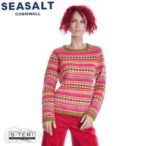 W7.89 Seasalt Cornwall PERCELLA COVE JUMPER SCILLIA ARAN MULTI