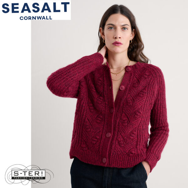 W7.94 Seasalt Cornwall SAND THISTLE CARDIGAN JAM - Afbeelding 4