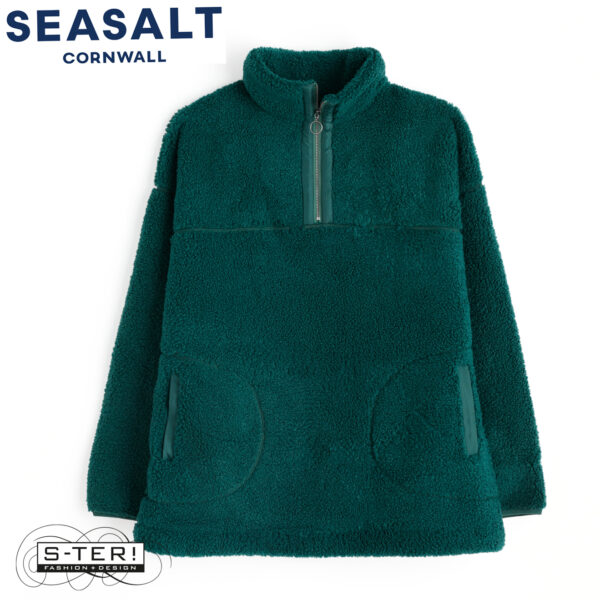 W7.87 Seasalt Cornwall BARNALOFT FLEECE VERTE - Afbeelding 5