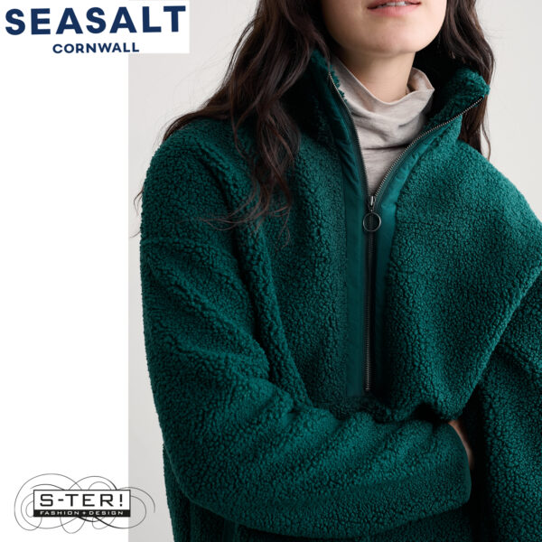 W7.87 Seasalt Cornwall BARNALOFT FLEECE VERTE - Afbeelding 4